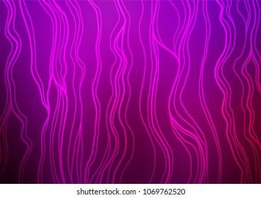 Dark Purple vector natural elegant texture. A vague abstract illustration with doodles in Indian style. The completely new template can be used for your brand book.