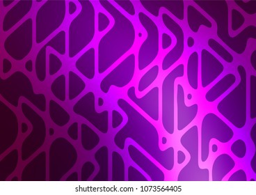Dark Purple vector natural elegant template. Colorful abstract illustration with lines in Asian style. The pattern can be used for coloring books and pages for kids.