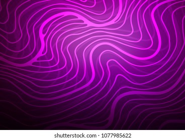 Dark Purple vector natural elegant texture. A vague abstract illustration with doodles in Indian style. The pattern can be used for wallpapers and coloring books.