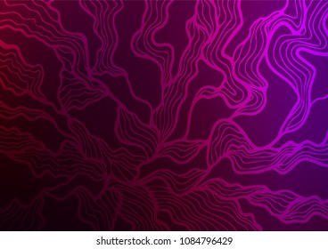 Dark Purple vector natural elegant template. Decorative shining illustration with doodles on abstract template. The doodle design can be used for your web site.