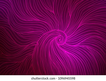 Dark Purple vector natural elegant template. Geometric doodle illustration in Origami style with gradient. The elegant pattern can be used as a part of a brand book.