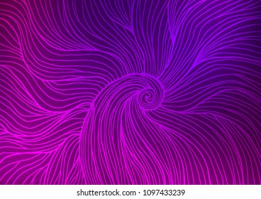 Dark Purple vector natural elegant texture. Glitter abstract illustration with doodles and Zen tangles. A completely new template for your business design.
