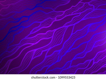 Dark Purple vector natural elegant background. Ethnic elegant natural pattern with gradient. The pattern can be used for heads of websites and designs.