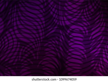 Dark Purple vector natural elegant pattern. An elegant bright illustration with lines in Natural style. The best blurred design for your business.