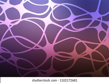 Dark Purple vector natural elegant pattern. Colorful illustration in abstract style with doodles and Zen tangles. The pattern can be used for coloring books and pages for kids.