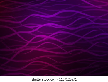 Dark Purple vector natural elegant background. Colorful abstract illustration with lines in Asian style. A new texture for your design.