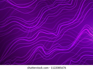 Dark Purple vector natural elegant template. Modern geometrical abstract illustration with doodles. The template can be used as a background for cell phones.