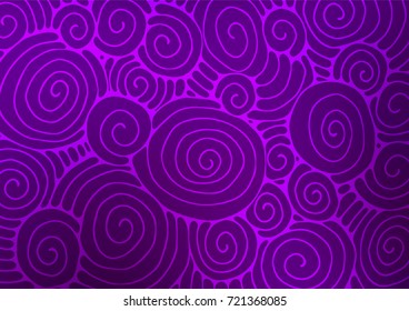 Dark Purple vector natural elegant texture. Sketchy hand drawn doodles on blurred background. The doodle design can be used for your web site.