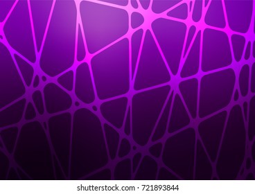 Dark Purple vector natural elegant template. Glitter abstract illustration with doodles and Zen tangles. Brand-new style for your business design.