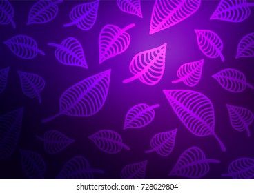 Dark Purple vector natural elegant texture. A vague abstract illustration with doodles in Indian style. Hand painted design for web, wrapping, wallpaper.