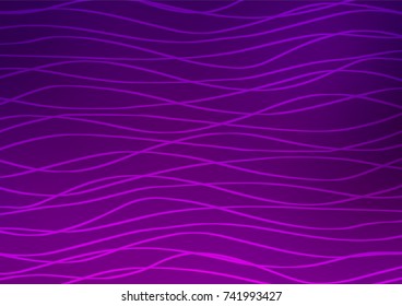Dark Purple vector natural elegant background. A vague abstract illustration with doodles in Indian style. The pattern can be used for heads of websites and designs.