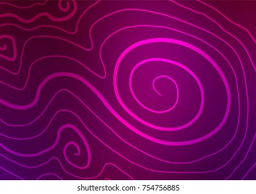 Dark Purple vector natural elegant template. Doodles on blurred abstract background with gradient. Brand-new design for your business.