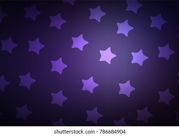 Dark Purple vector natural elegant background. Decorative shining illustration with doodles on abstract template. Brand-new style for your business design.