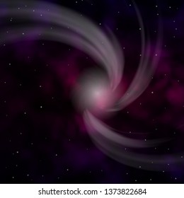 Dark Purple vector pattern with abstract stars. Modern geometric abstract illustration with stars. Theme for cell phones.
