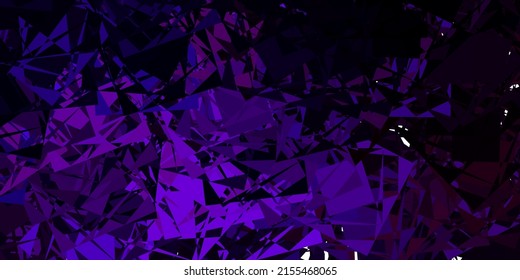 Dark Purple vector pattern with abstract shapes. Modern abstract illustration with gradient random forms. Modern design for your ads.