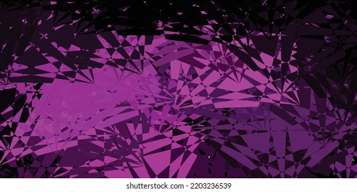 Dark Purple vector pattern with abstract shapes. Illustration with colorful shapes in abstract style. Background for cell phones.