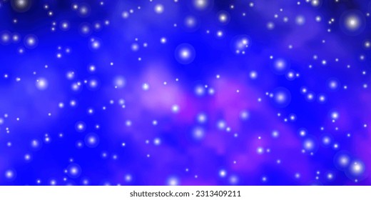 Dark Purple vector pattern with abstract stars. Colorful illustration with abstract gradient stars. Pattern for wrapping gifts.