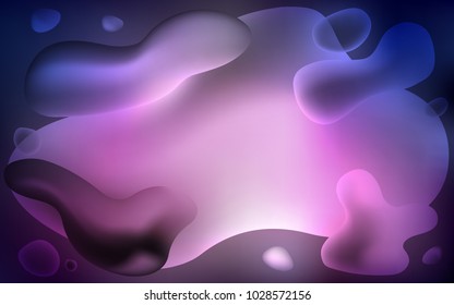 Dark Purple vector pattern with bent lines. Colorful illustration in abstract memphis style with gradient. Memphis style for your business design.