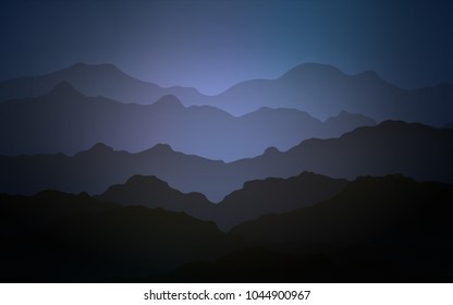 Dark Purple vector pattern with bent ribbons. Shining crooked illustration in mountain style. The elegant pattern for brand book.