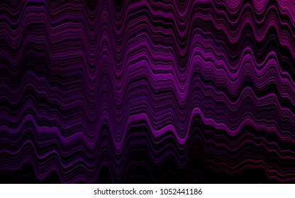 Dark Purple vector pattern with bent ribbons. Shining crooked illustration in marble style. Marble style for your business design.