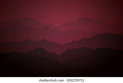 Dark Purple vector pattern with bent lines. A completely new color illustration in mountain style. Pattern for your business design.