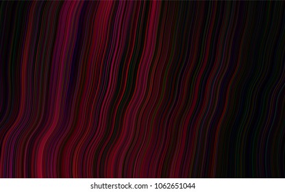 Dark Purple vector pattern with bent ribbons. A sample with blurred bubble shapes. The elegant pattern for brand book.