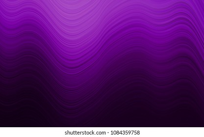 Dark Purple vector pattern with bent ribbons. Brand-new colored illustration in marble style with gradient. The best blurred design for your business.