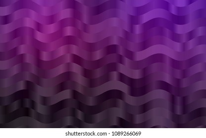 Dark Purple vector pattern with bent ribbons. Creative geometric illustration in marble style with gradient. The best blurred design for your business.