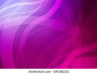 Dark Purple vector pattern with bent lines. Creative geometric illustration in marble style with gradient. Marble style for your business design.