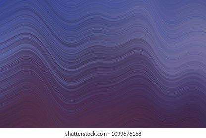 Dark Purple vector pattern with bent ribbons. Creative geometric illustration in marble style with gradient. The best blurred design for your business.