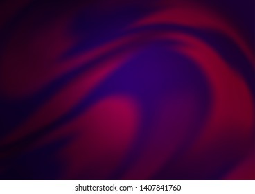 Dark Purple vector pattern with bent ribbons. Glitter abstract illustration with wry lines. A completely new marble design for your business.