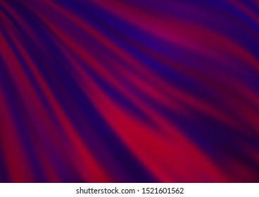 Dark Purple vector pattern with bent ribbons. Colorful abstract illustration with gradient lines. Pattern for your business design.