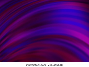 Dark Purple vector pattern with bent ribbons. Modern gradient abstract illustration with bandy lines. New composition for your brand book.