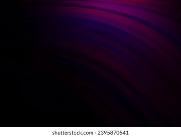 Dark Purple vector pattern with bent ribbons. An elegant bright illustration with gradient. A completely new template for your business design.