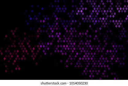 Dark Purple vector pattern. Brand-new rectangular template. Shining geometric sample. Repeating theme with rectangular shapes. Texture for your design.