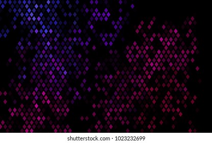 Dark Purple vector pattern. Brand-new rectangular template. Shining geometric sample. Repeating theme with rectangular shapes. Texture for your design.
