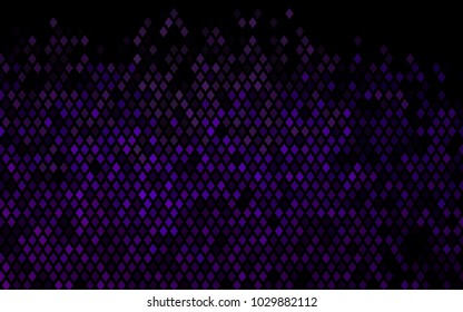 Dark Purple vector pattern. Brand-new rectangular template. Shining geometric sample. Repeating theme with rectangular shapes. Texture for your design.