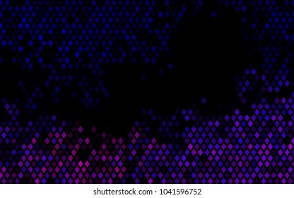 Dark Purple vector pattern. Brand-new rectangular template. Shining geometric sample. Repeating theme with rectangular shapes. Texture for your design.