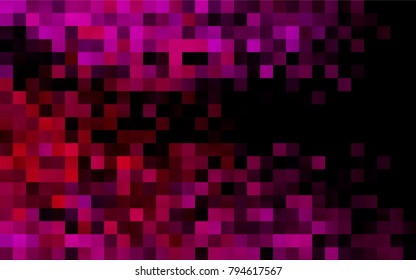 Dark Purple vector pattern. Brand-new rectangular template. Shining geometric sample. Repeating theme with rectangular shapes. Texture for your design.