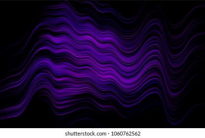 Dark Purple vector pattern with bubble shapes. An elegant bright illustration with gradient. The elegant pattern for brand book.