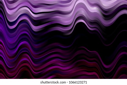 Dark Purple vector pattern with bubble shapes. Shining illustration, which consist of blurred lines, circles. A new texture for your  ad, booklets, leaflets.