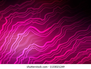 Dark Purple vector pattern with bubble shapes. Creative illustration in halftone marble style with gradient. Brand new design for your ads, poster, banner.