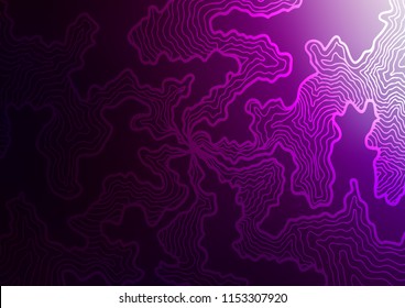 Dark Purple vector pattern with bubble shapes. Shining crooked illustration in marble style. Marble style for your business design.
