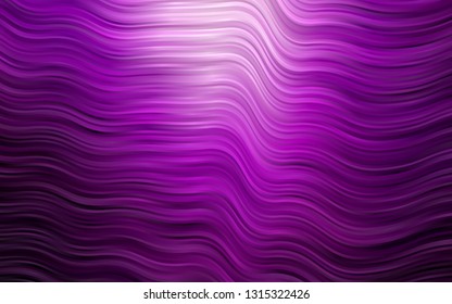Dark Purple vector pattern with bubble shapes. Colorful abstract illustration with gradient lines. The template for cell phone backgrounds.