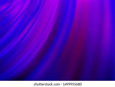 Dark Purple vector pattern with bubble shapes. Modern gradient abstract illustration with bandy lines. The best blurred design for your business.