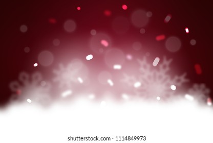 Dark Purple vector pattern with christmas snowflakes. Glitter abstract illustration with crystals of ice. The template can be used as a new year background.