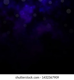 Dark Purple vector pattern with circles. Abstract illustration with colorful spots in nature style. New template for your brand book.