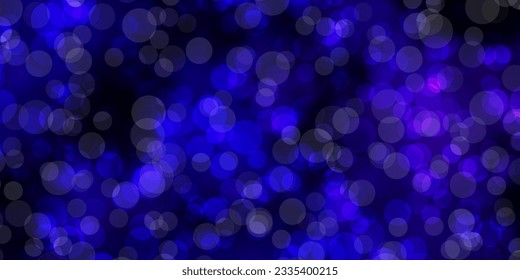 Dark Purple vector pattern with circles. Glitter abstract illustration with colorful drops. Pattern for booklets, leaflets.