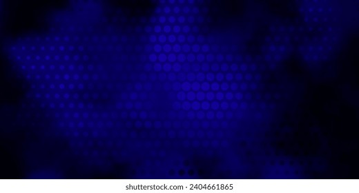 Dark Purple vector pattern with circles. Abstract decorative design in gradient style with bubbles. Pattern for wallpapers, curtains.