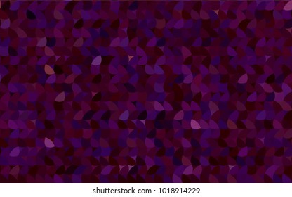 Dark Purple vector pattern with colored spheres. Geometric sample of repeating circles on white background in halftone style.